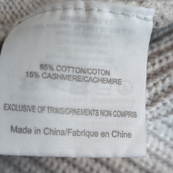 Tory Burch Grey Cashmere Blend Belted Cardigan Sweater - Picture 13 of 13